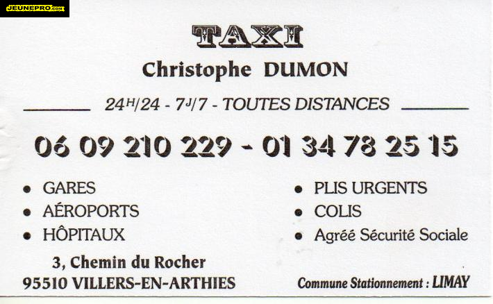 TAXI Christophe DUMON