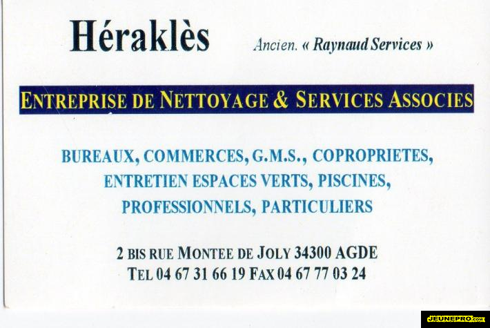 Hérakles   entreprise de nettoyage