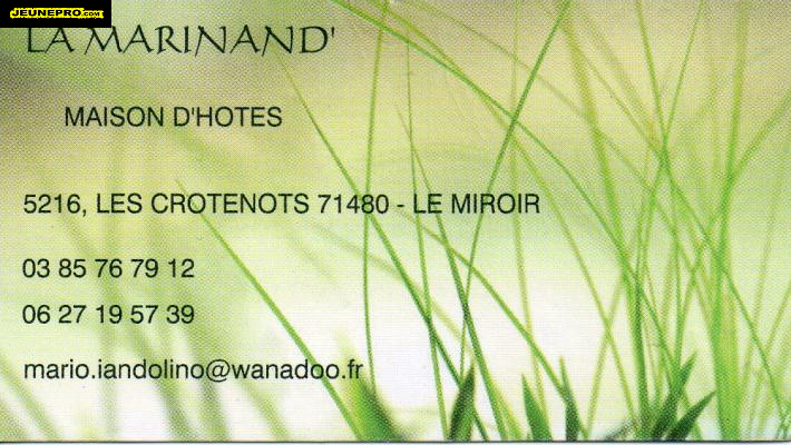 LA MARINAND'  Maison d'hôtes