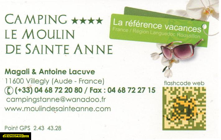 Camping le Moulin de Sainte Annne ****
