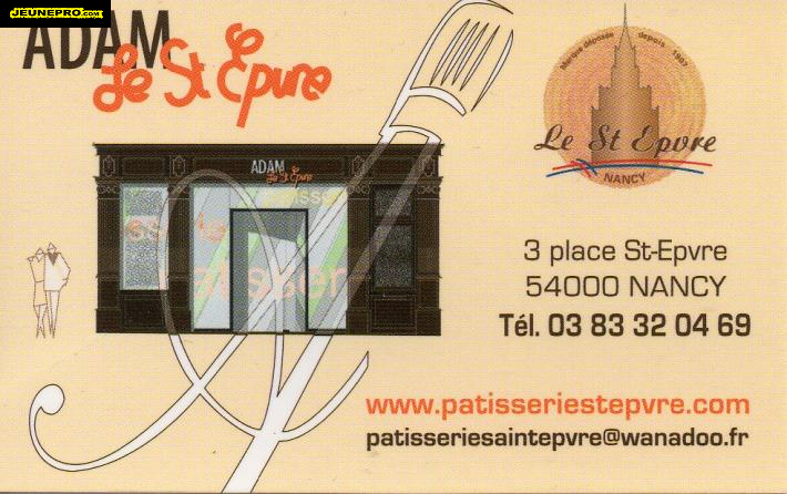 ADAM Le st Epvre  Patissier