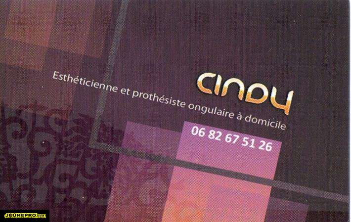 CINDY   Esthéticienne et prothésiste ongulaire à domicile