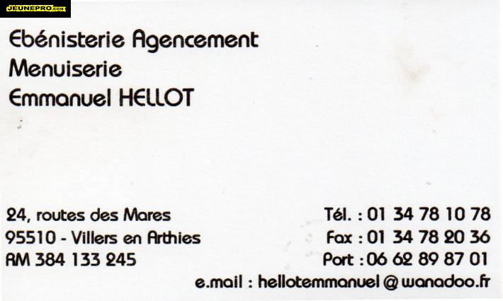 Emmanuel  HELLOT Menuisier