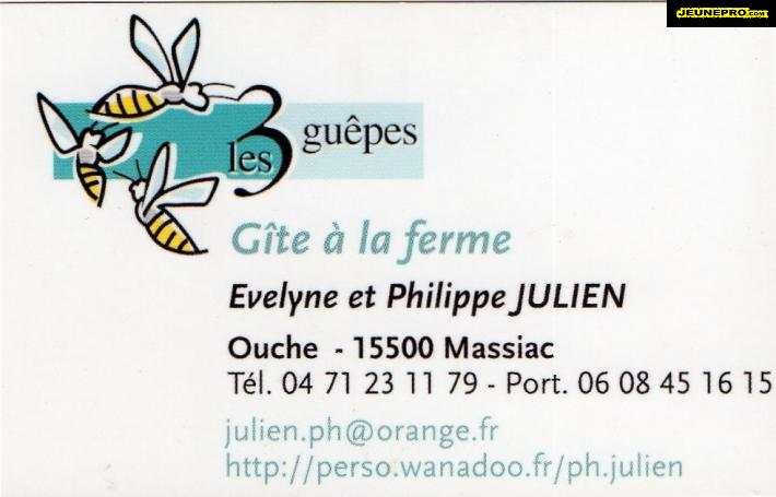 Les 3 Guêpes  gîte à la ferme