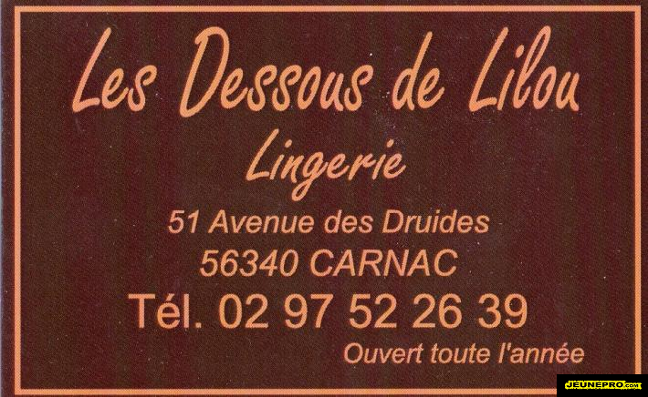 les Dessous de LILOU  lingerie fine