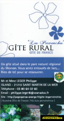 'Les Pervenches '  Gîte Rural